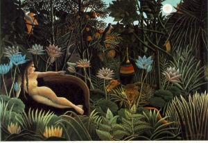 Painting The dream by Henri Rousseau